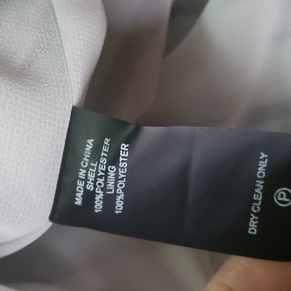 VINCE CAMUTO | Sleeveless Drawstring Waist Black White Stripe Dress 8 - Picture 9 of 9